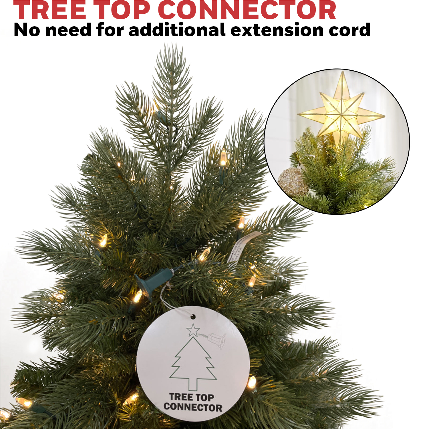 Honeywell 6.5 ft Crestone Fir Pre-Lit Artificial Christmas Tree - 450 Color Changing LED Lights - UL Certified