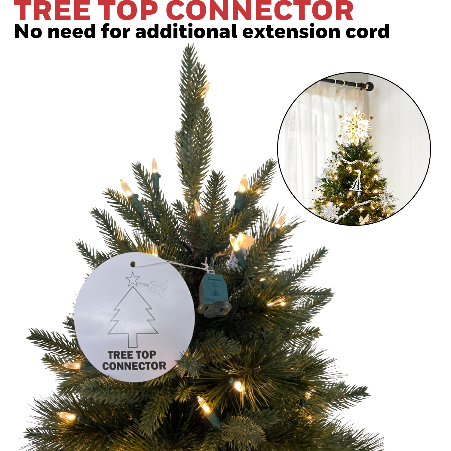 Honeywell 7.5 ft Whistler Fir Slim Pre-Lit Artificial Christmas Tree - 600 Color Changing LED Lights, UL Certified for The Entire Tree