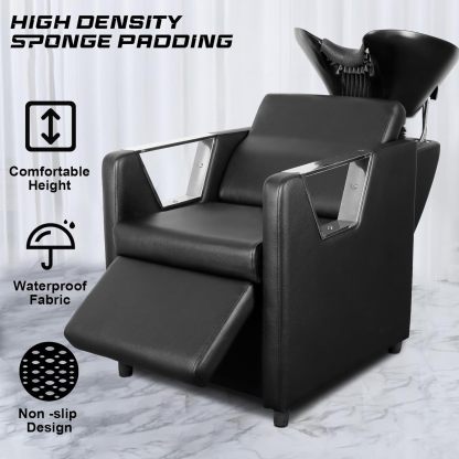 Spa Beauty Chair, Barber Backwash Chair, Adjustable Head and Feet