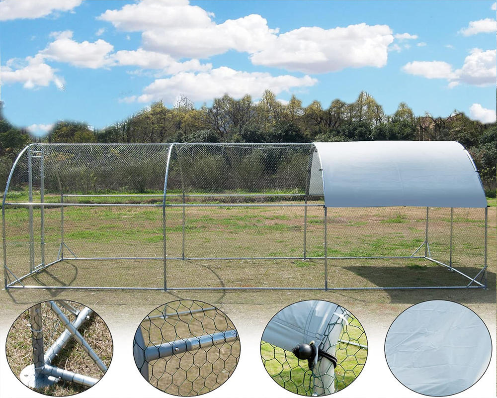 Domeshaped chicken coop lockable door with UV protection cover Polar