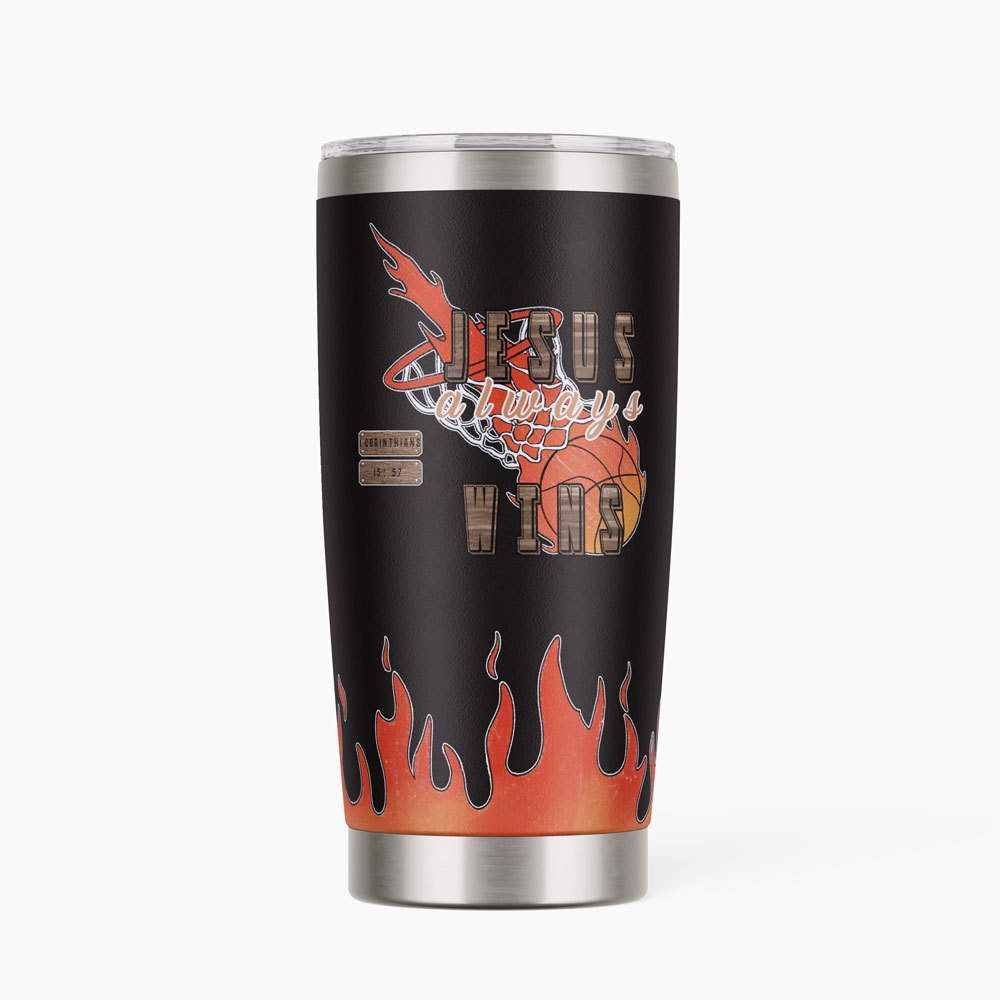 Jesus Wins Christian 20OZ Tumbler