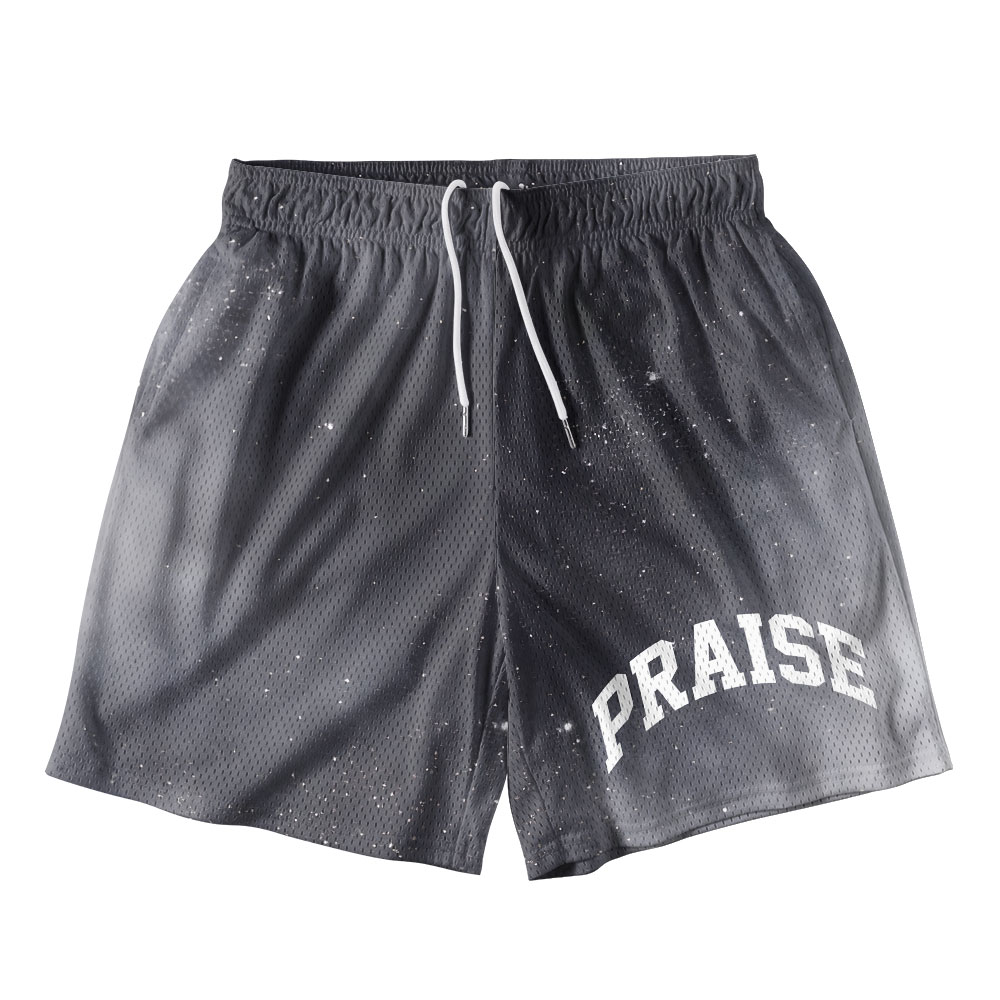 Praise In Night Christian Mesh Shorts