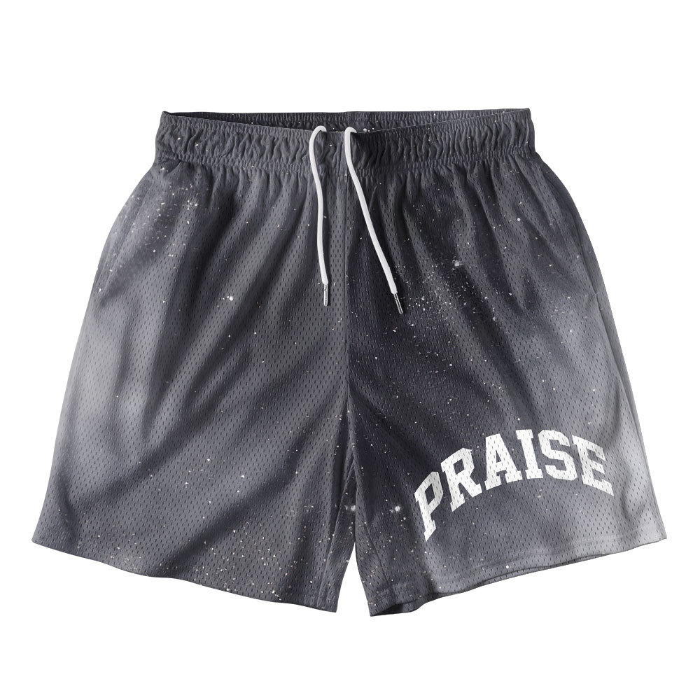 Praise In Night Christian Mesh Shorts