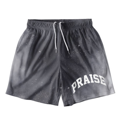 Praise In Night Christian Mesh Shorts