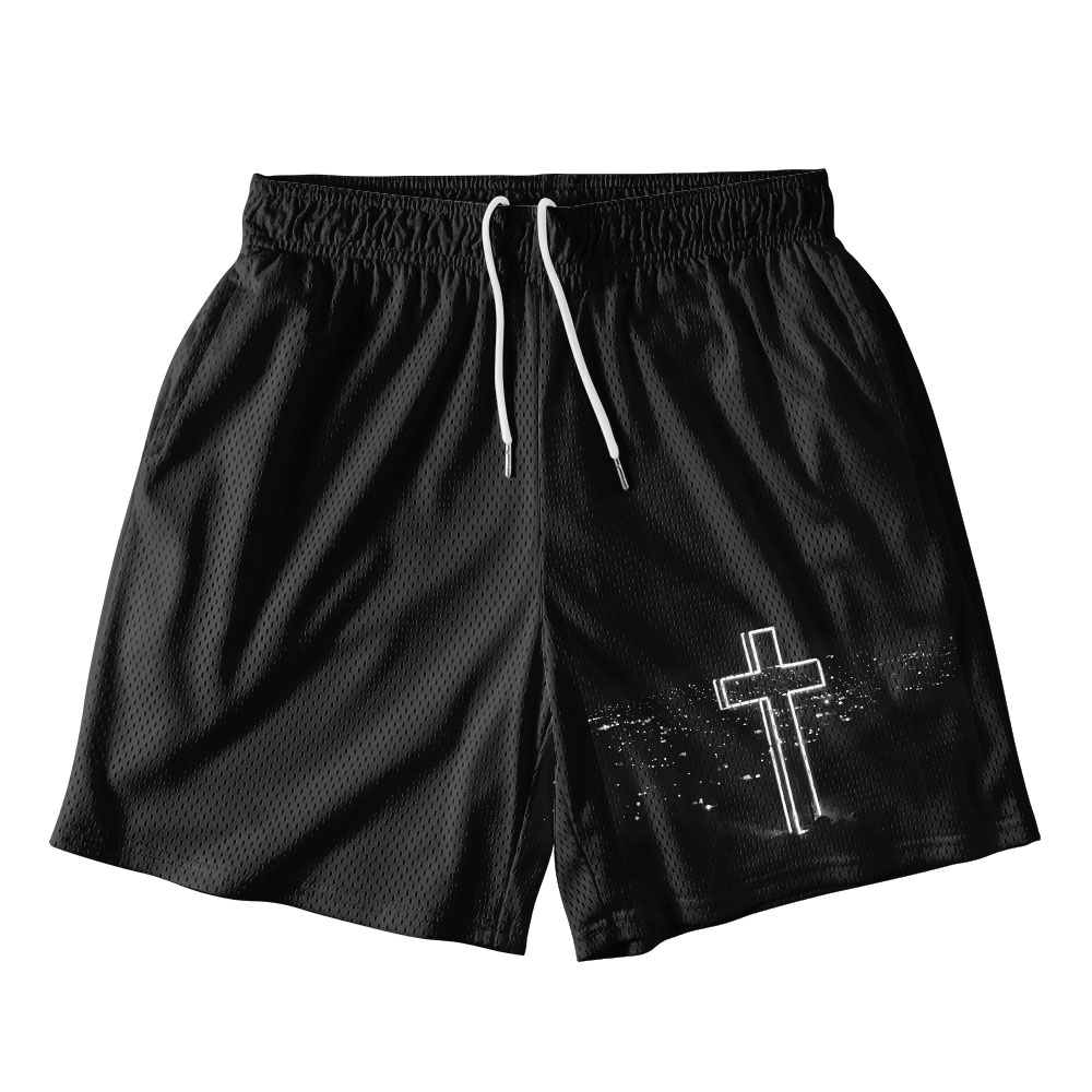 The Cross Christian Mesh Shorts