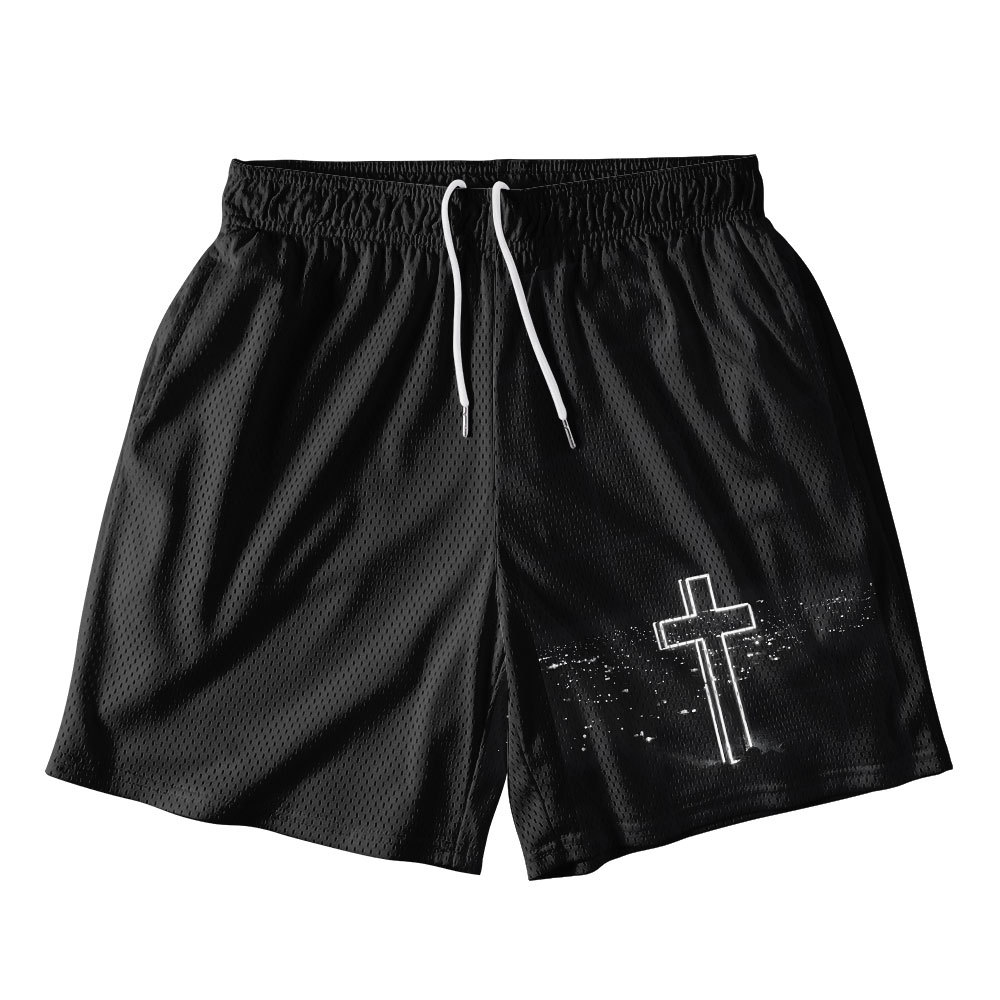 The Cross Christian Mesh Shorts