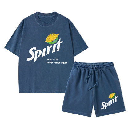 Spirit Christian Washed T-Shirt & Shorts