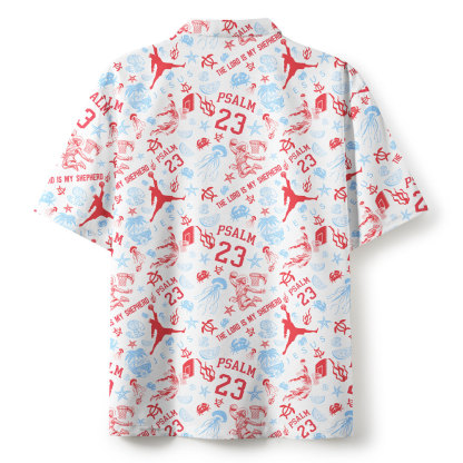 The Lord Is My Shepherd PSALM Christian Hawaiian Shirt