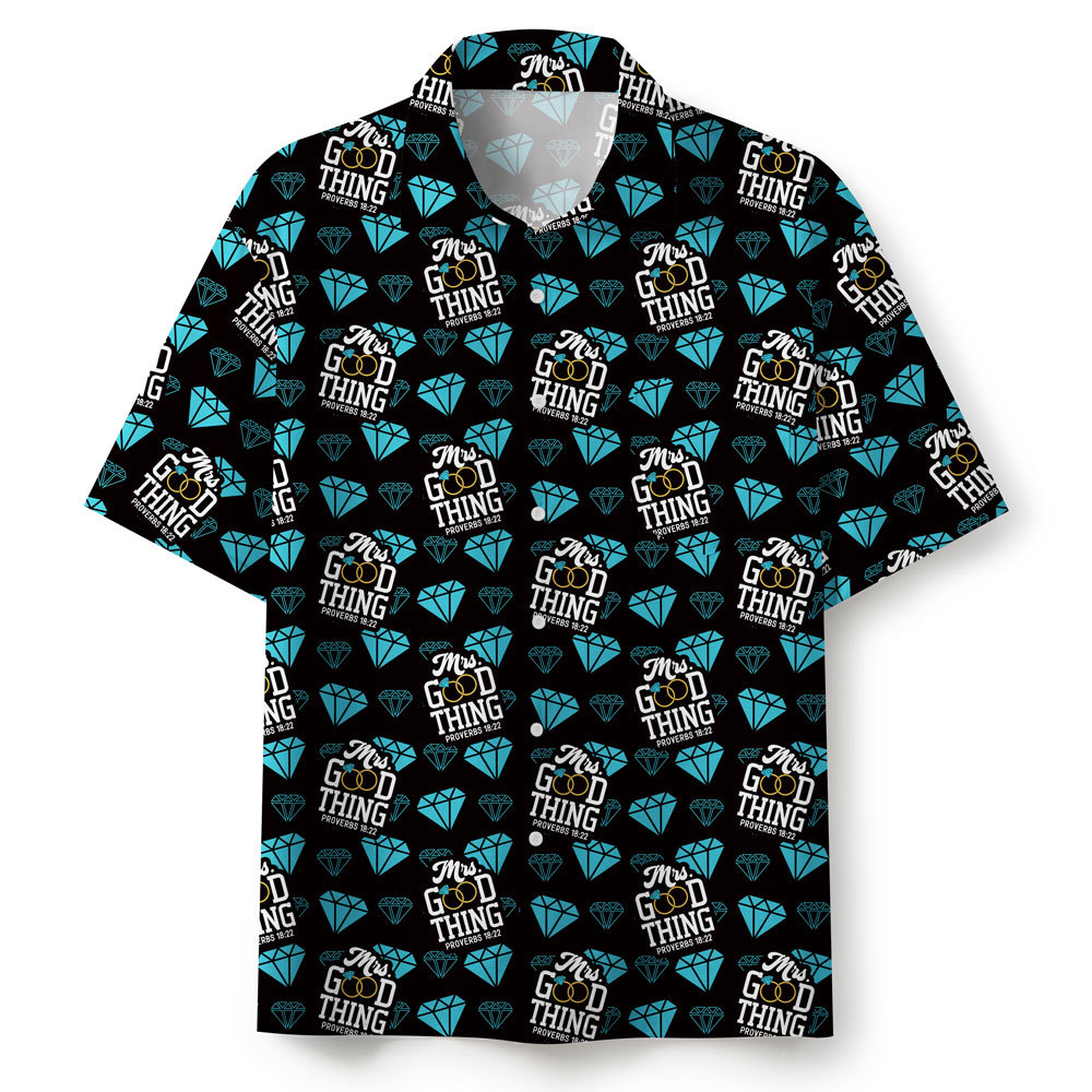 Find Good Things Christian Dark Couple Hawaiian Shirt