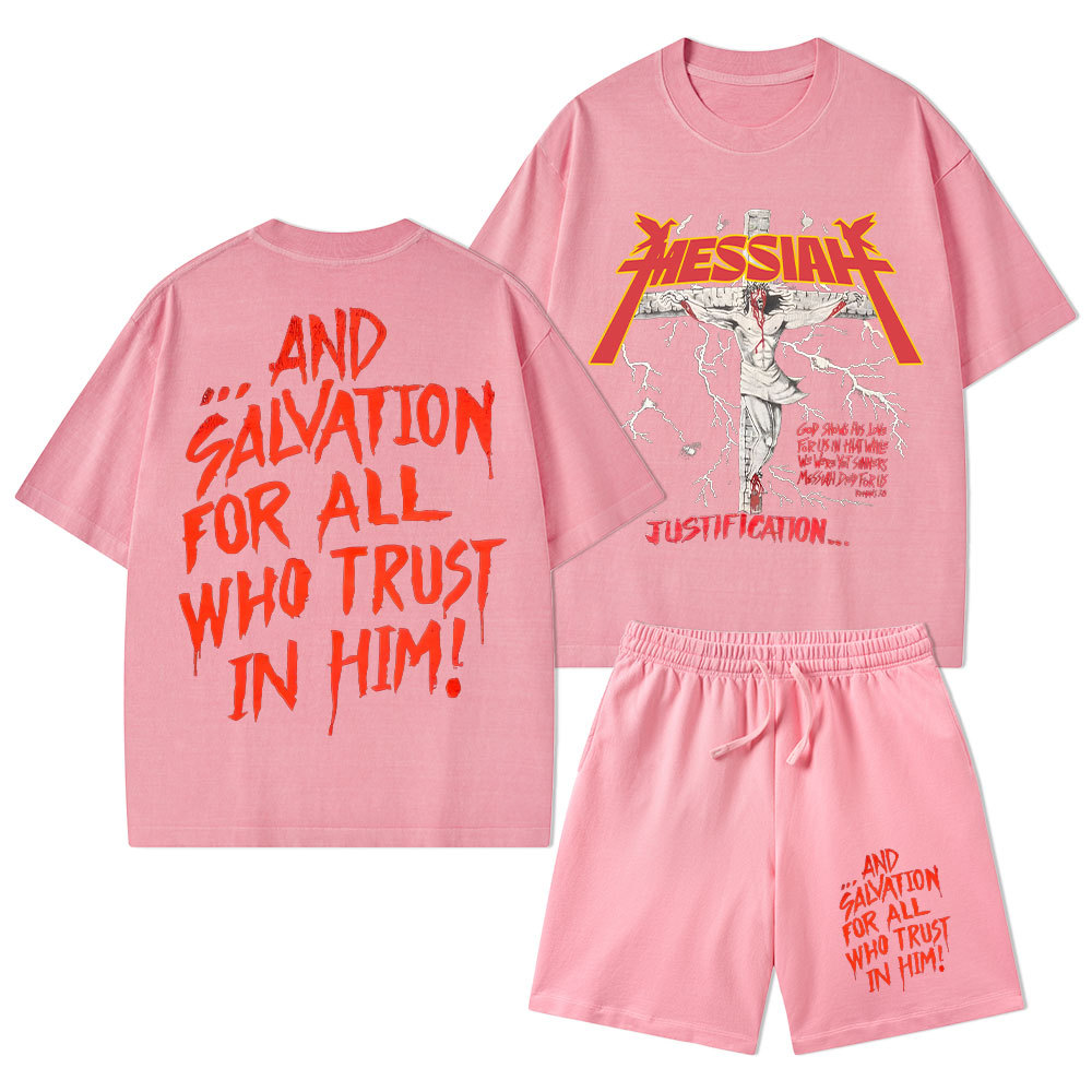 Messiah Christian Washed T-Shirt & Shorts