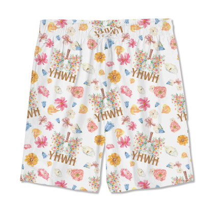 YHWH Flower WHite Christian Hawaiian Shirt