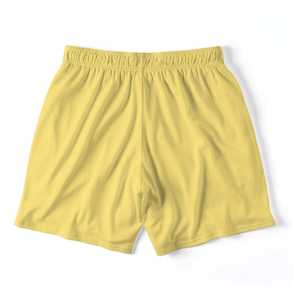 Jesus Rocks Yellow Christian Mesh Shorts