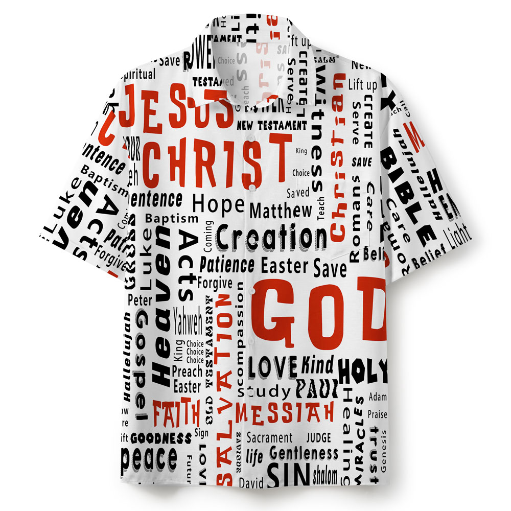 Frist Of All I'm God Pieces Christian Hawaiian Shirt Sale - GuidingCross