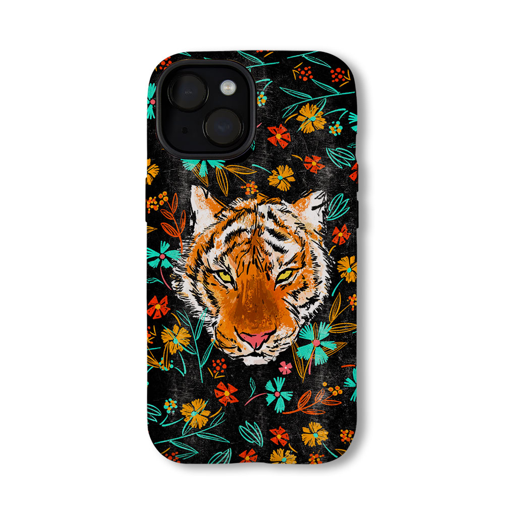 Tiger's Eyes In Wildflower Christian Phone Case