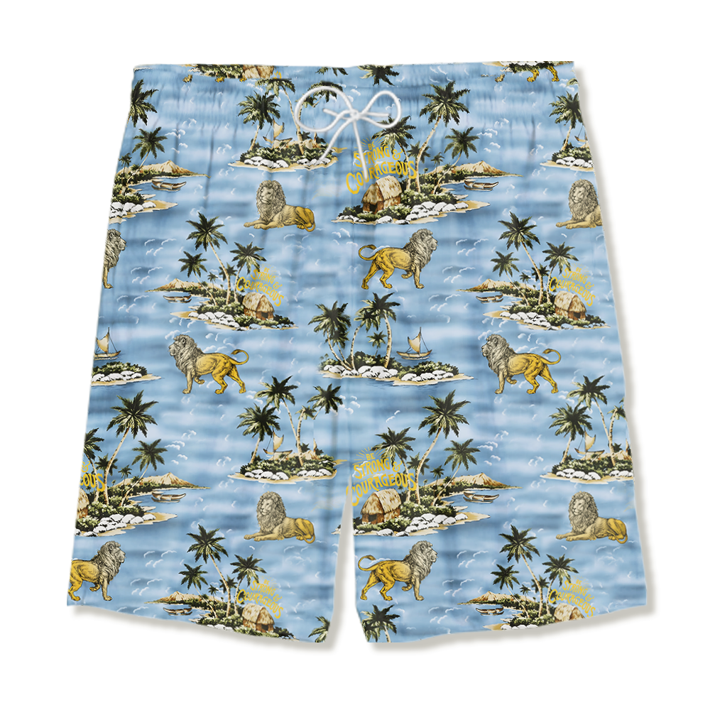 Be Strong And Courageous Christian Hawaiian Shirt