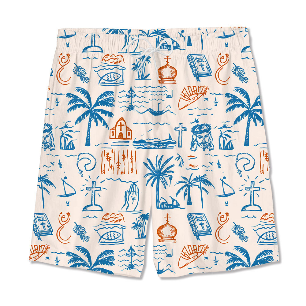 With Jesus In Summer Christian Hawaiian Shirt 