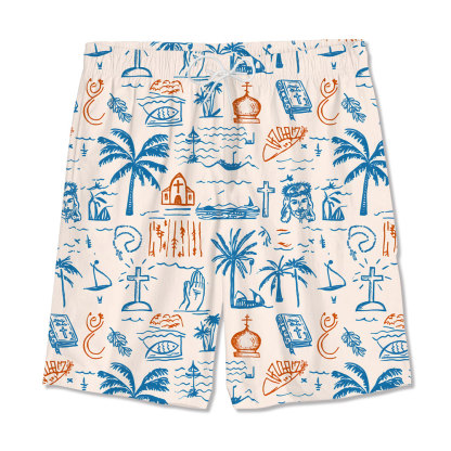 With Jesus In Summer Christian Hawaiian Shirt 