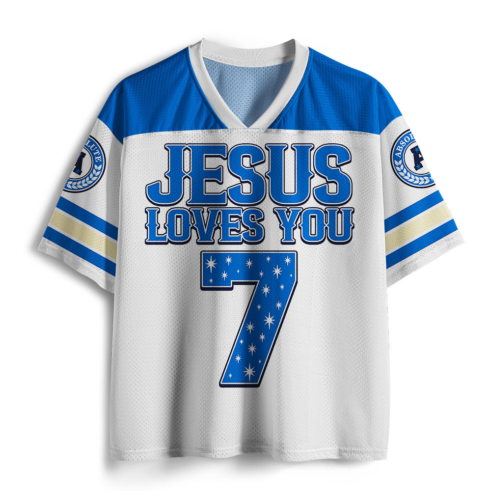 Jesus Loves You Christian Mesh Jersey