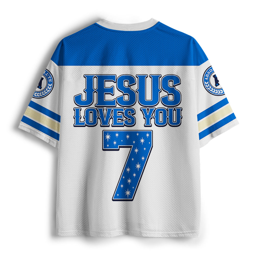 Jesus Loves You Christian Mesh Jersey