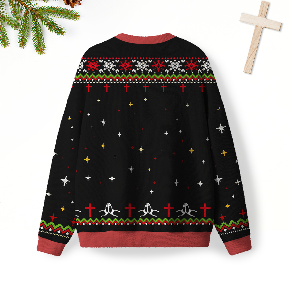 God Save My Little Broken Body Furry Christian Lightweight Sweater