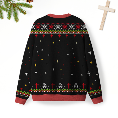 God Save My Little Broken Body Furry Christian Lightweight Sweater