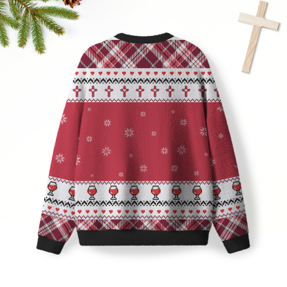 Go Jesus It Is Your Birthday Furry Christian Lightweight Sweater