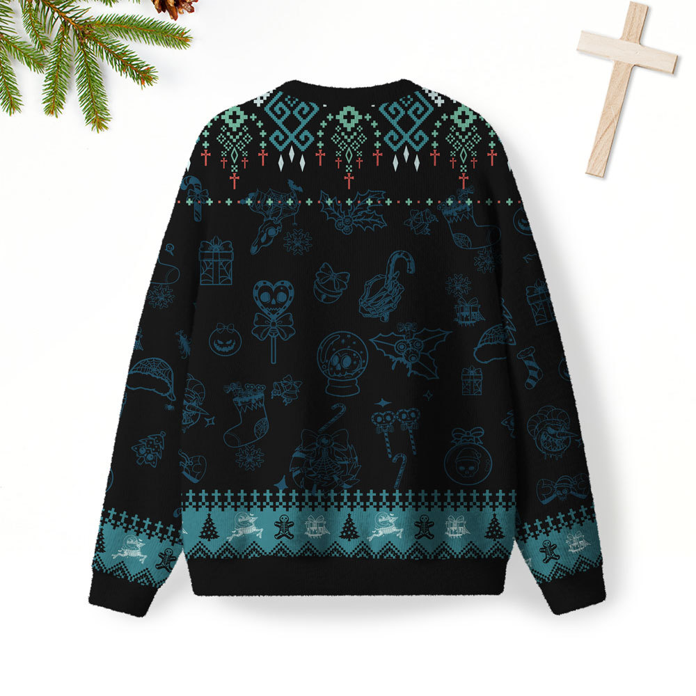 Just  Waiting For Jesus' Arrival Furry Christian Lightweight Sweater