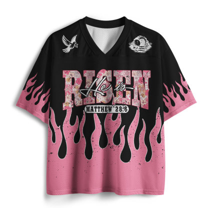  He Is Risen Christian Mesh Jersey