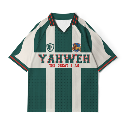 Yahweh The Great I Am Christian Collar Jersey