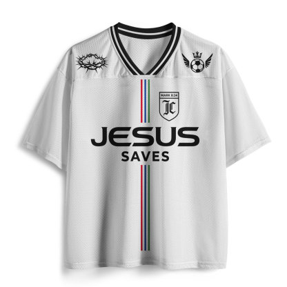 Jesus Saves Christian Mesh Jersey  