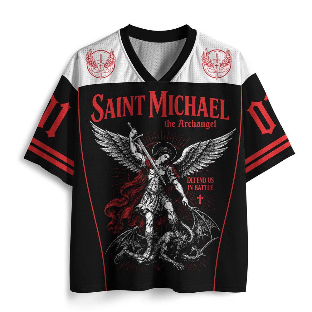 SAINT MICHAEL Christian Mesh Jersey  