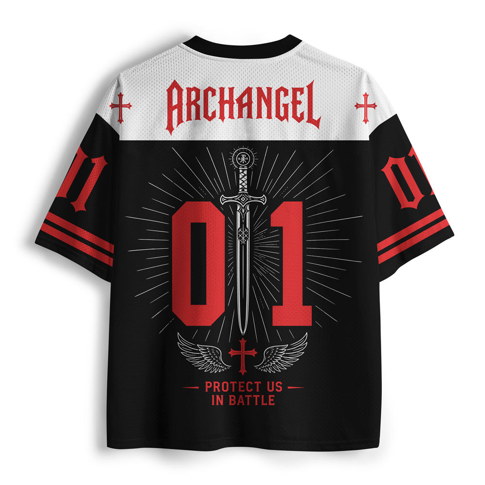 SAINT MICHAEL Christian Mesh Jersey  