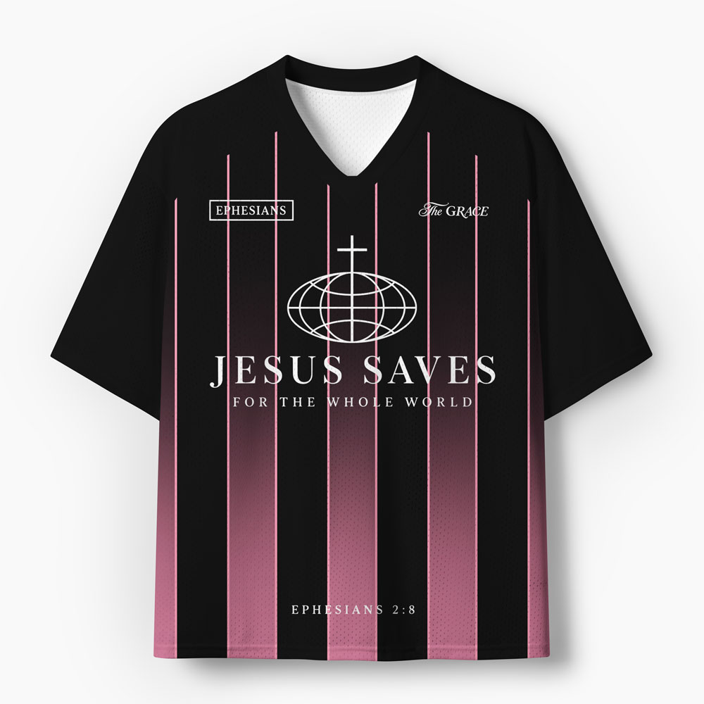 Jesus Saves Christian Mesh Jersey