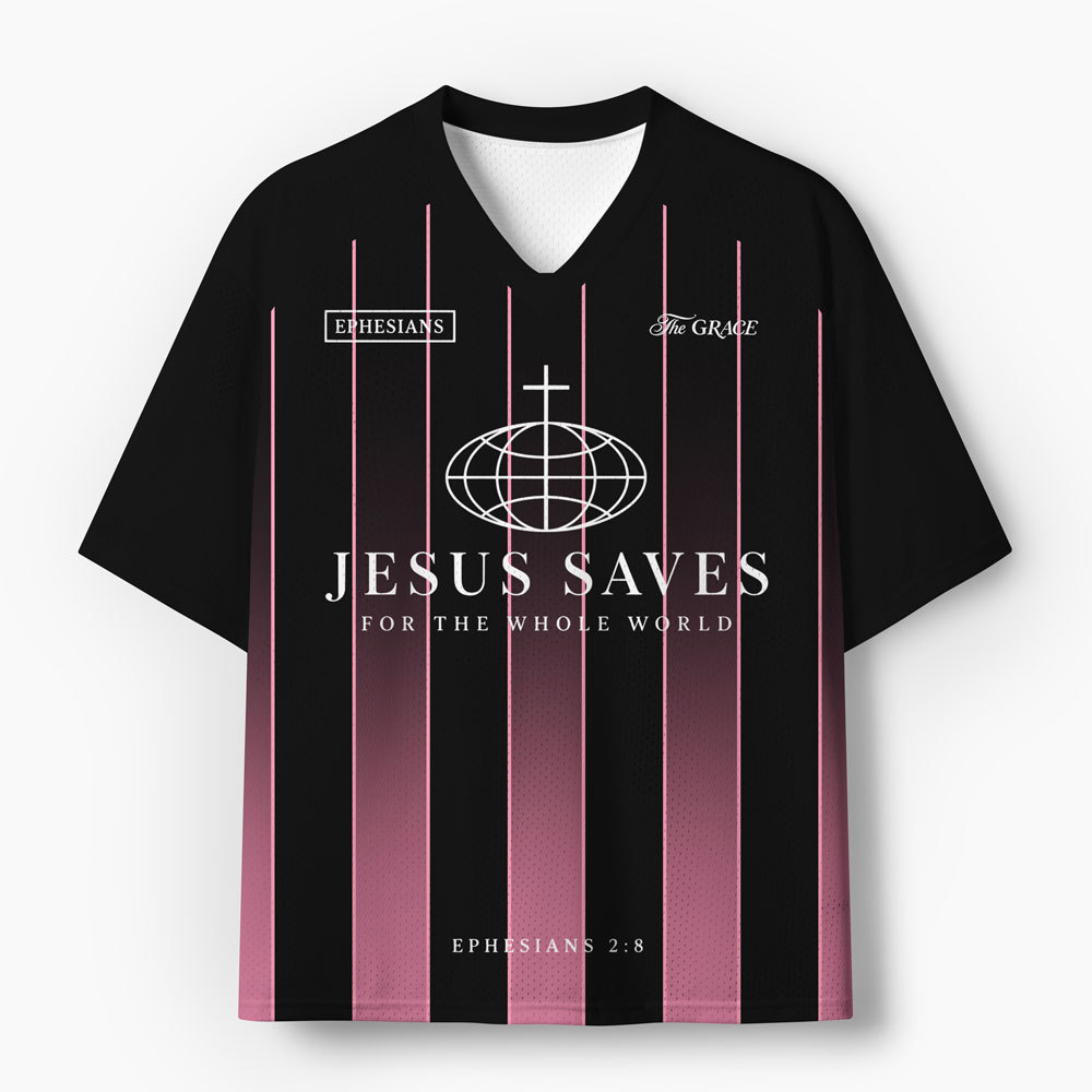 Jesus Saves Christian Mesh Jersey