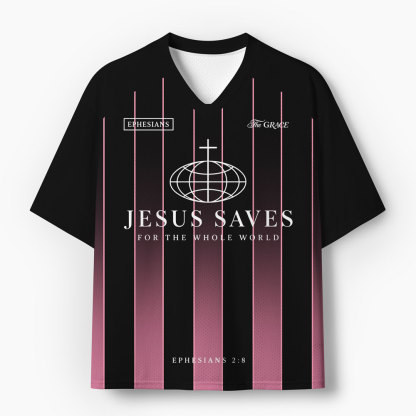 Jesus Saves Christian Mesh Jersey