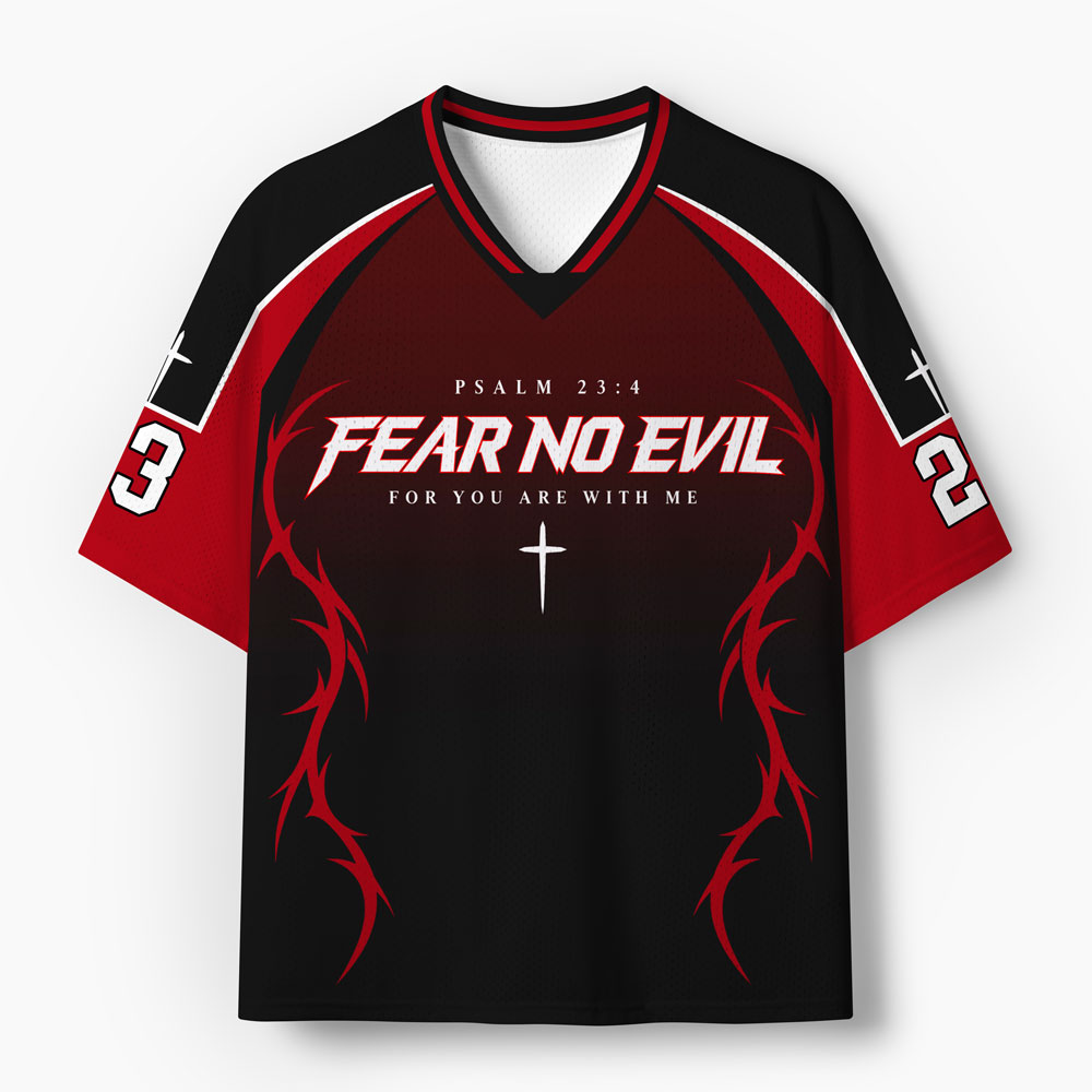 Fear No Evil Christian Mesh Jersey