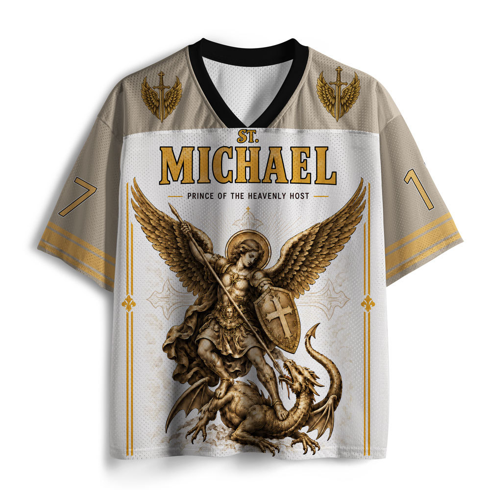 Prince Of The Heavenly Host ST. MICHAEL Christian Mesh Jersey