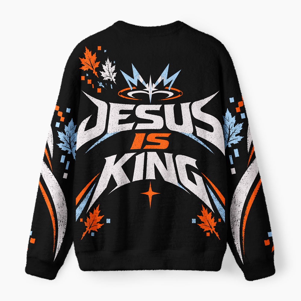 Jesus Is King Christian Lightweight Sweater
