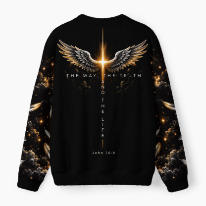 I Am The Way Christ Furry Christian Lightweight Sweater