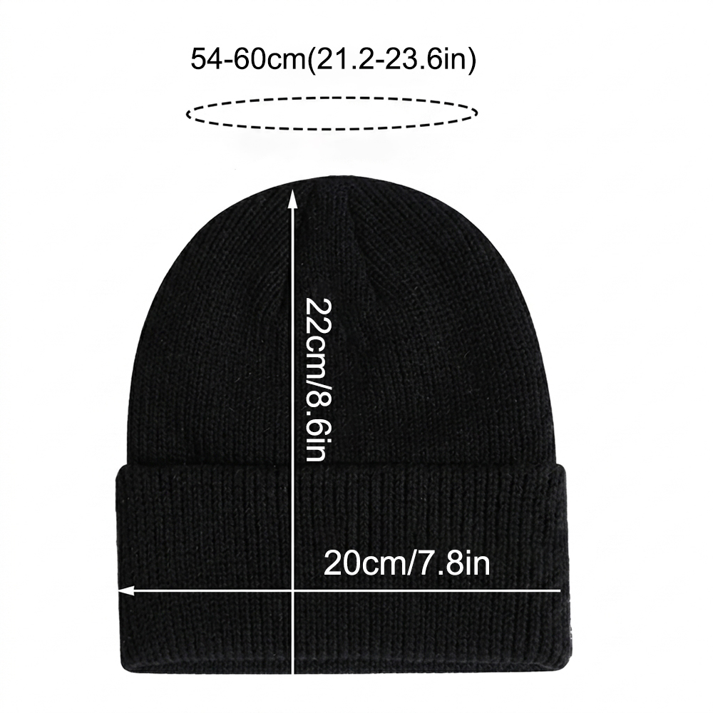 Sample-Christian Embroidered Knit Beanie