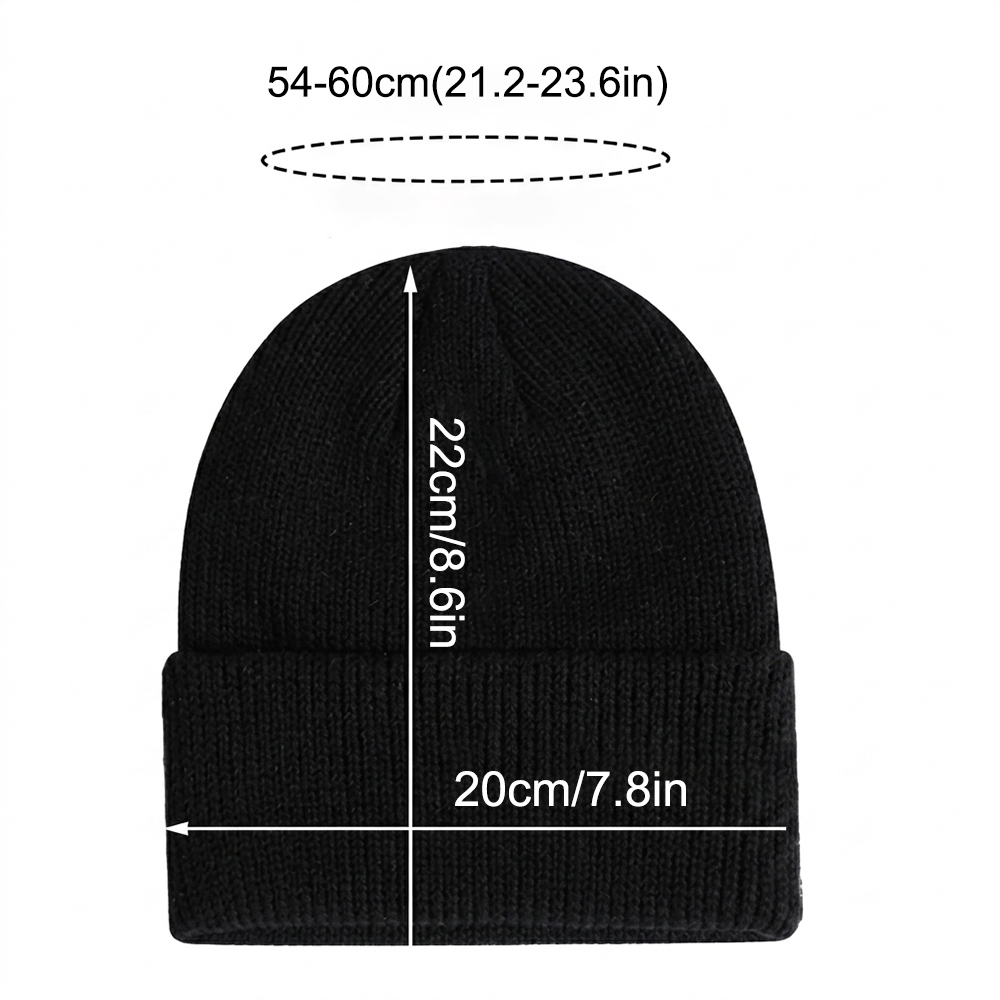 Sample-Christian Embroidered Knit Beanie