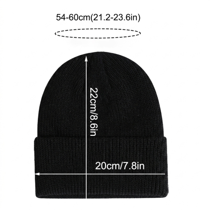 Sample-Christian Embroidered Knit Beanie