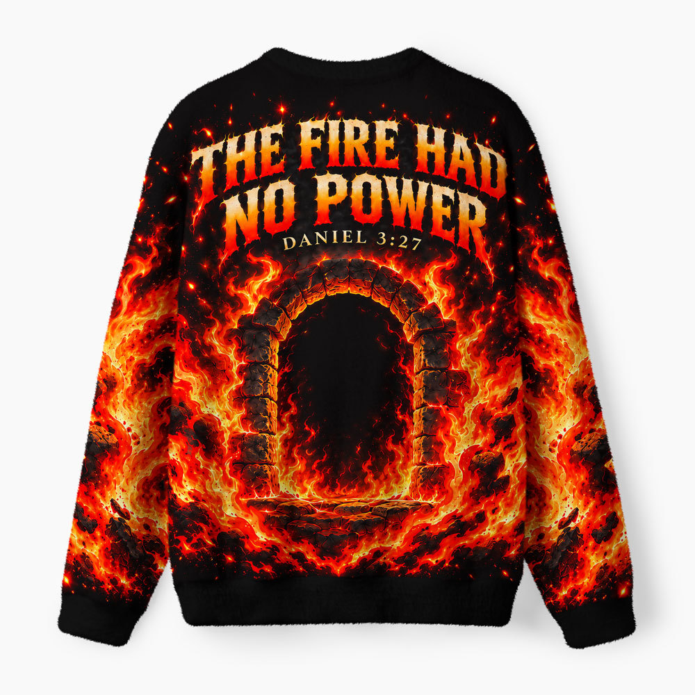 Faith In The Fire Furry Christian Lightweight Sweater