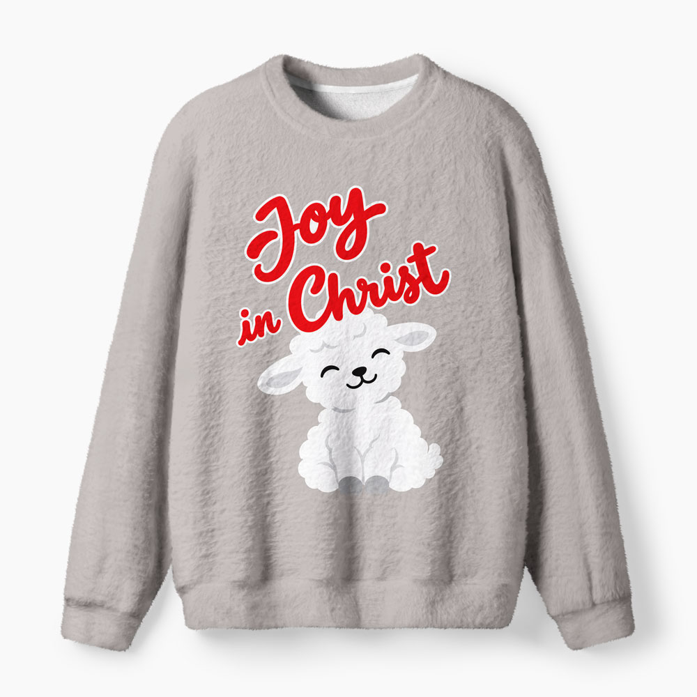 Joy In Christ Furry Christian Lightweight Sweater