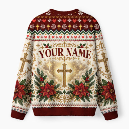 Personalized Jesus Is The Reason Christian Lightweight Sweater