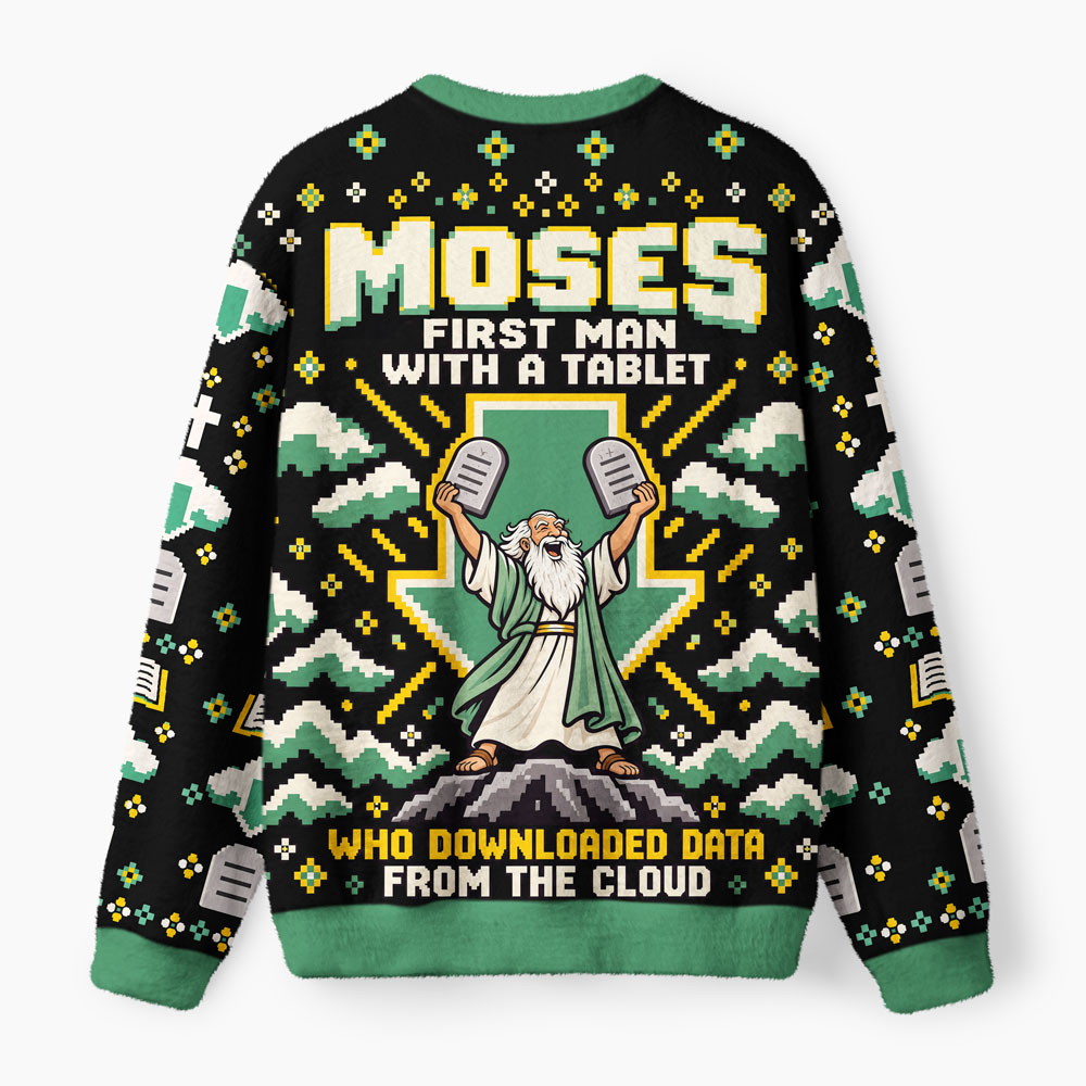 Moses First Man With A Tablet Christian Lightweight Sweater
