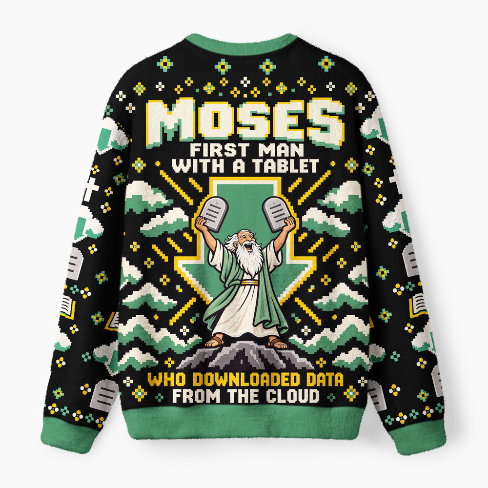 Moses First Man With A Tablet Christian Lightweight Sweater