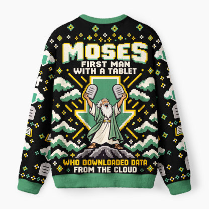 Moses First Man With A Tablet Christian Lightweight Sweater