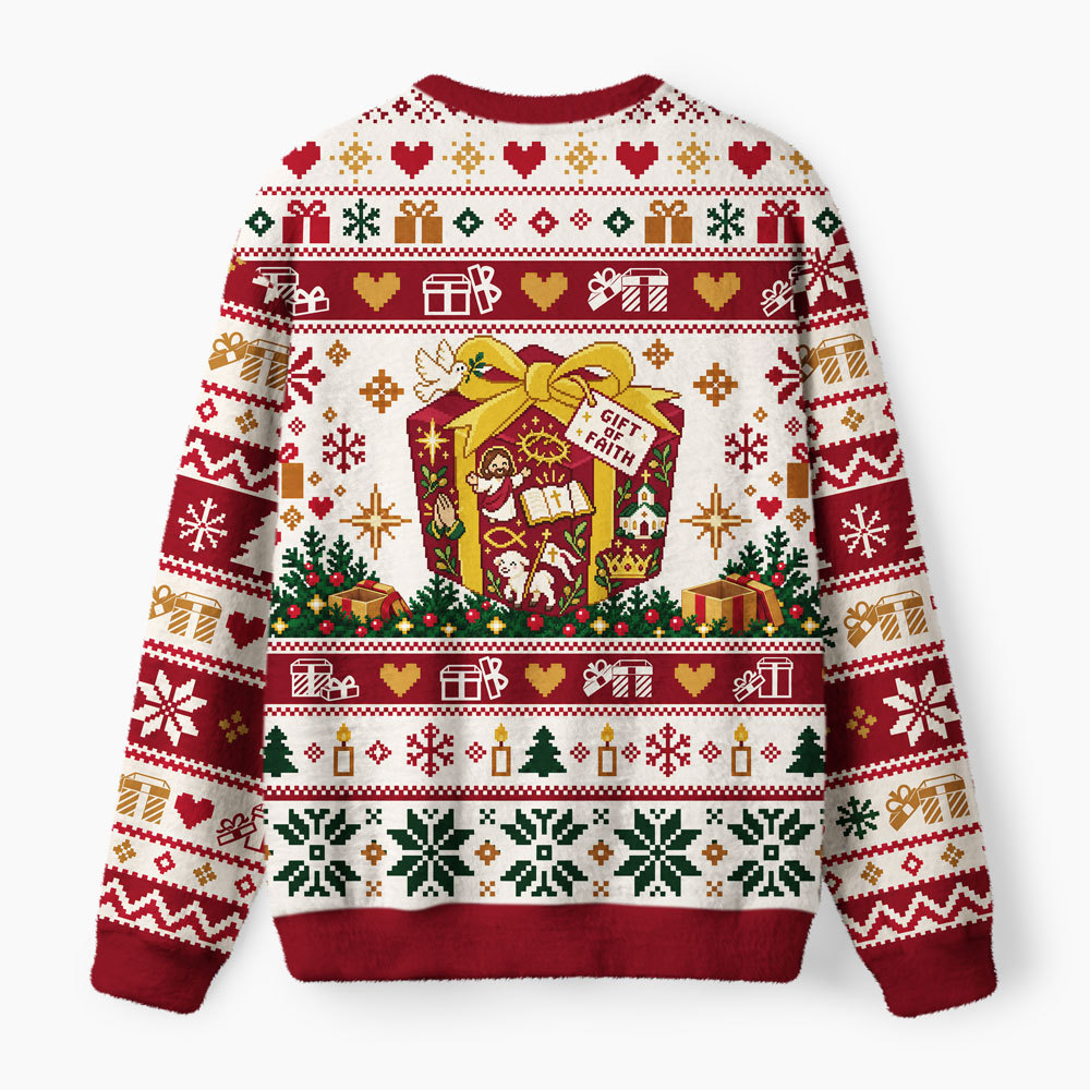 No Presents Just Your Presence   Furry Christian Lightweight Sweater