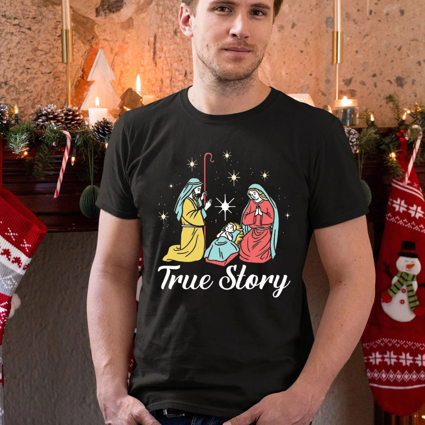 True Story Christian Christmas T-Shirt 